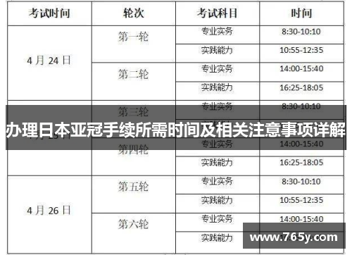 办理日本亚冠手续所需时间及相关注意事项详解